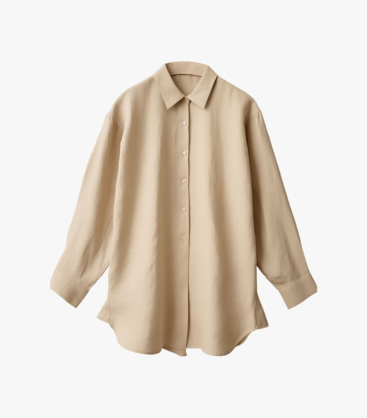 Cream Long Shirt